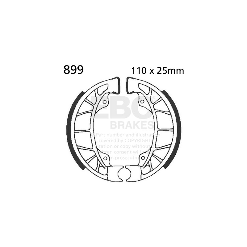 Brake shoe set EBC