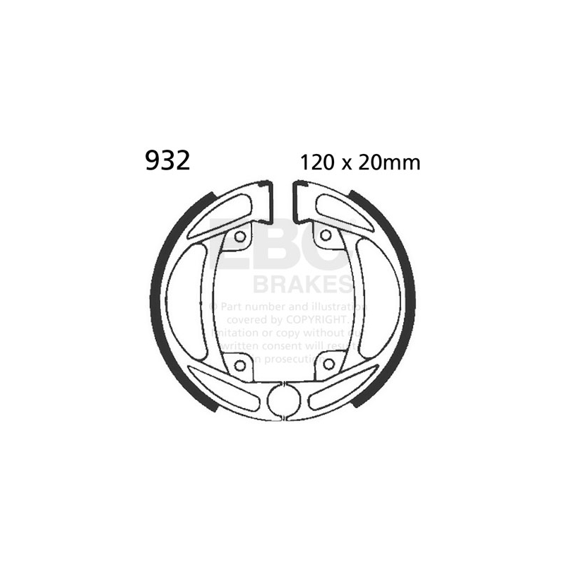 Brake shoe set EBC
