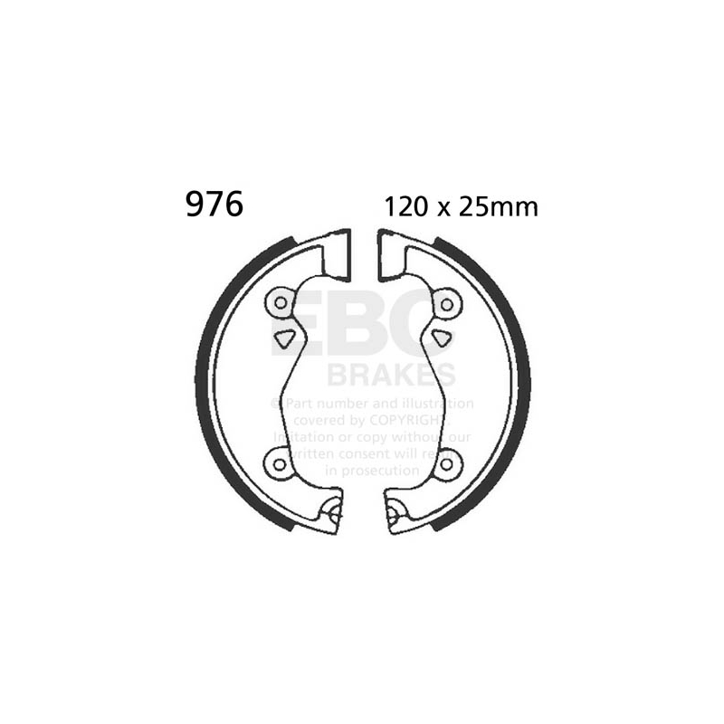 Brake shoe set EBC
