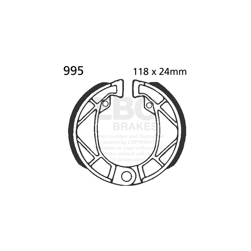 Brake shoe set EBC