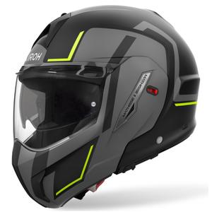 Kask motocyklowy Airoh Mathisse 2 Genius flip-up matowożółty