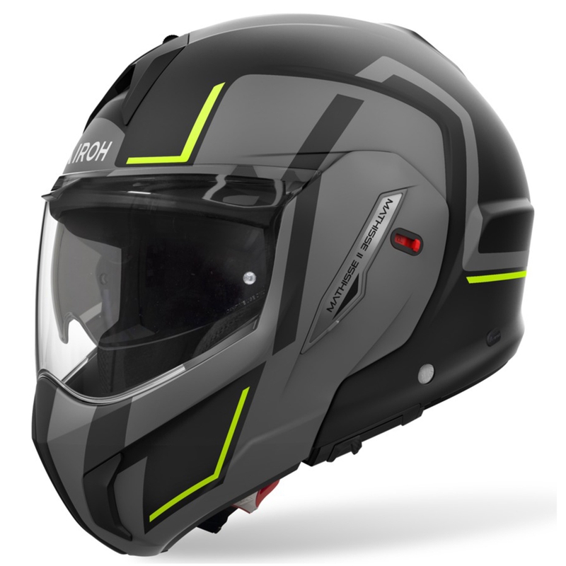 Kask motocyklowy Airoh Mathisse 2 Genius flip-up matowożółty