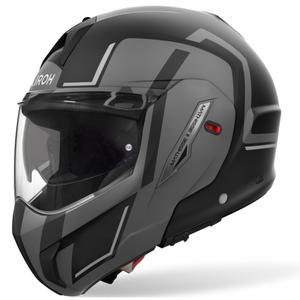 Kask motocyklowy Airoh Mathisse 2 Genius typu flip-up matowo-szary