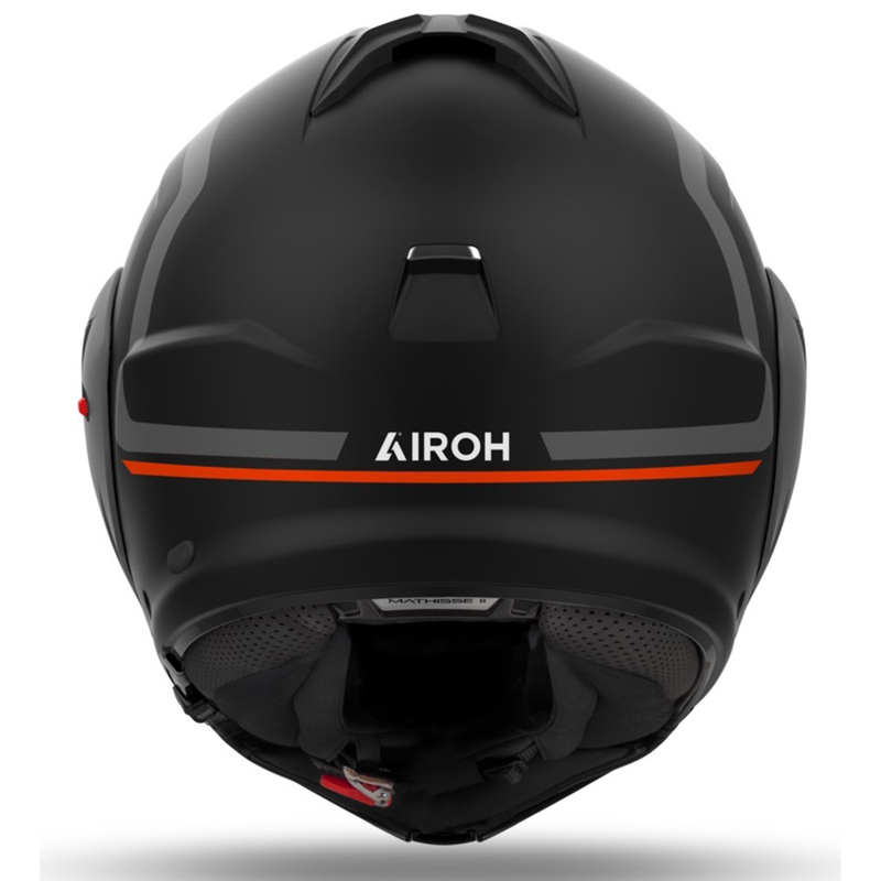 Kask motocyklowy Airoh Mathisse 2 Genius flip-up matowy pomarańczowy