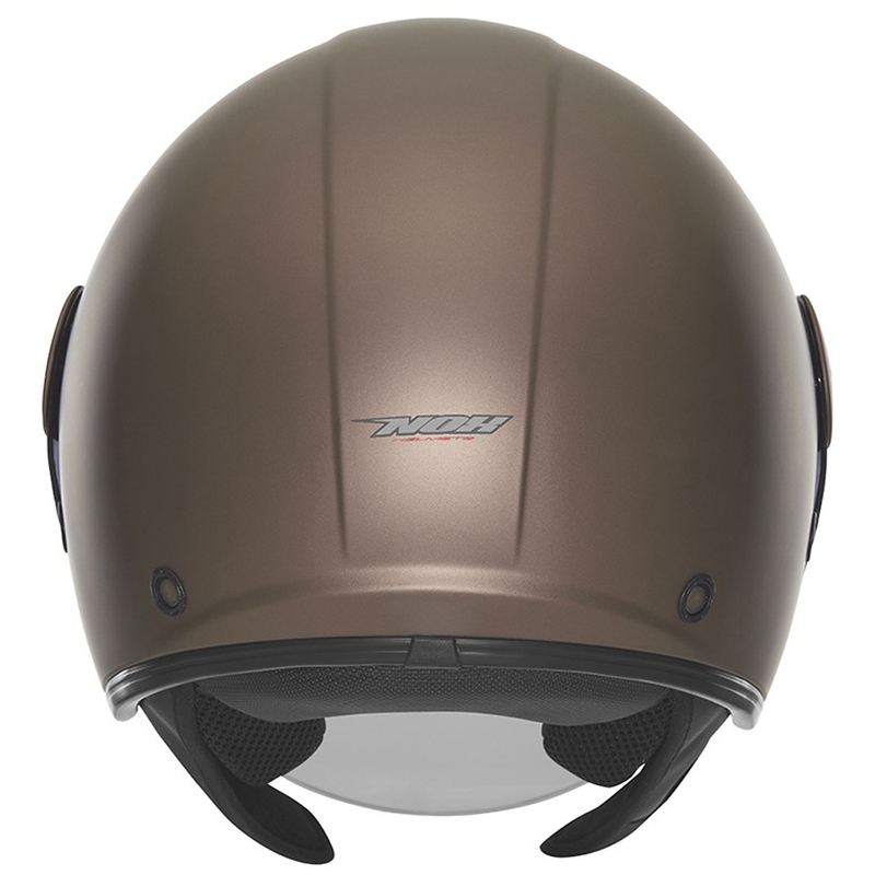 Kask motocyklowy otwarty NOX N182 matowy brąz