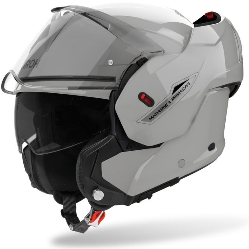 Kask motocyklowy Airoh Mathisse 2 Color typu flip-up matowy cementowoszary