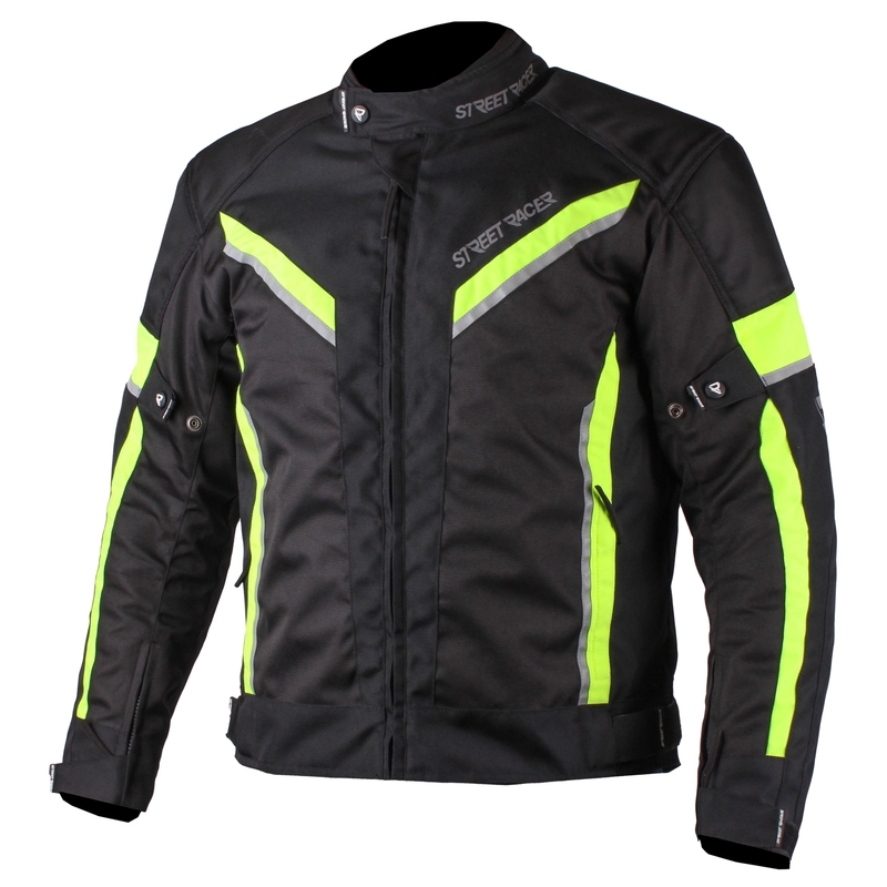 Street Racer Prestige black-fluo yellow kurtka motocyklowa outlet. wyprzedaż