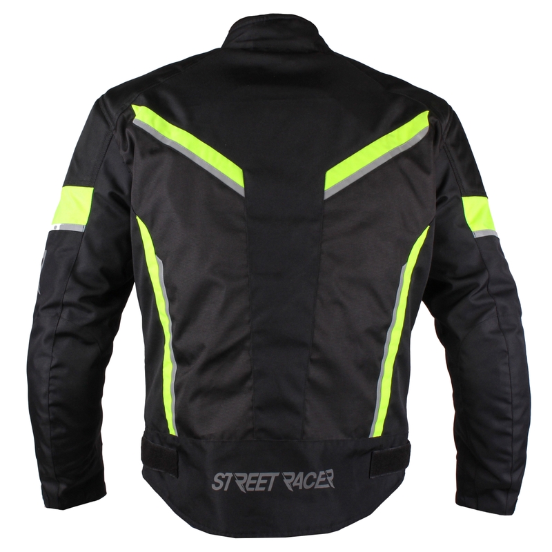 Street Racer Prestige black-fluo yellow kurtka motocyklowa outlet. wyprzedaż