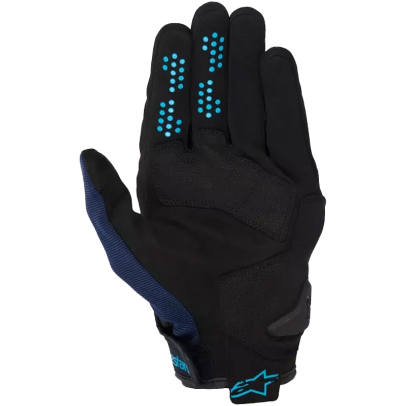 Rękawice motocyklowe Alpinestars Chrome V2 czarno-niebiesko-jasnoniebieskie