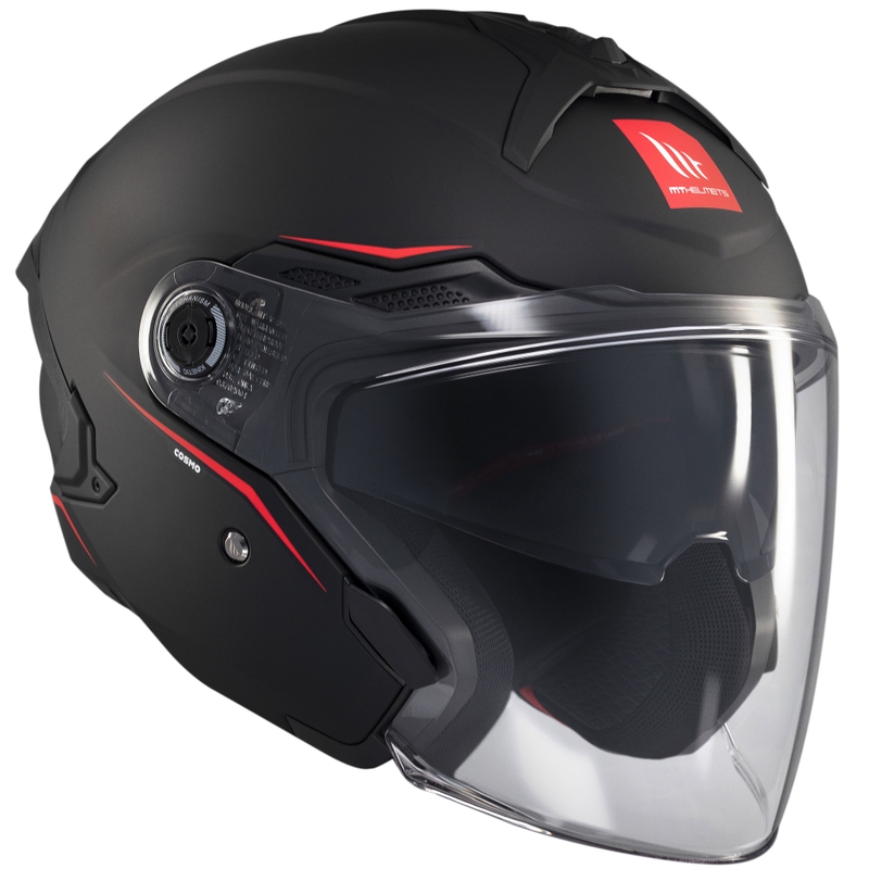 Kask otwarty MT Cosmo SV matowo czarny