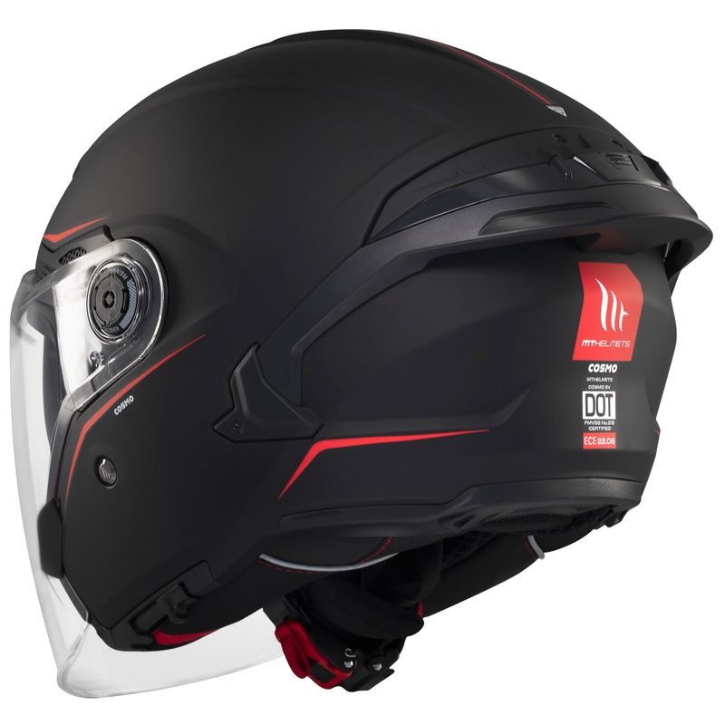 Kask otwarty MT Cosmo SV matowo czarny