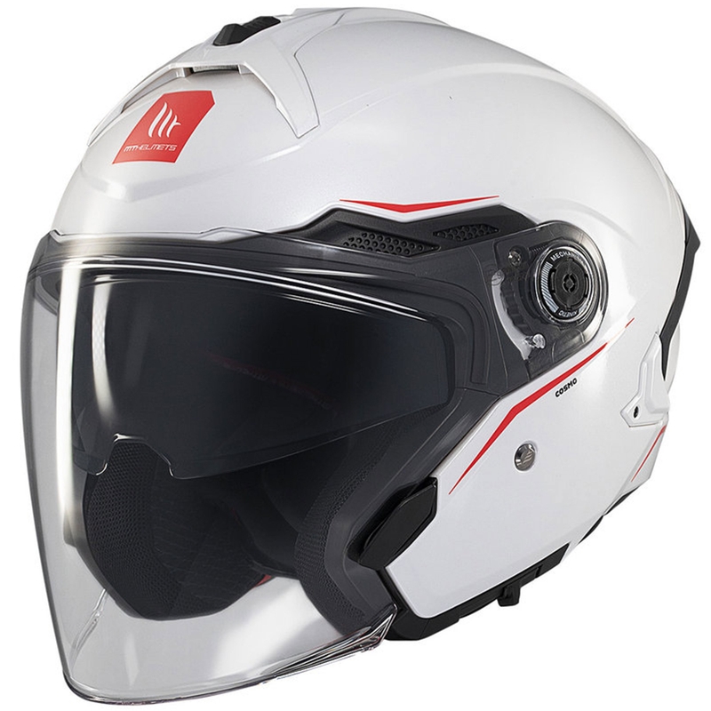 Kask otwarty MT Cosmo SV biały błyszczący