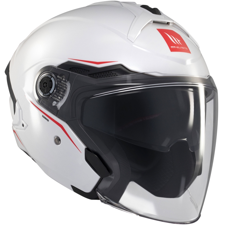 Kask otwarty MT Cosmo SV biały błyszczący