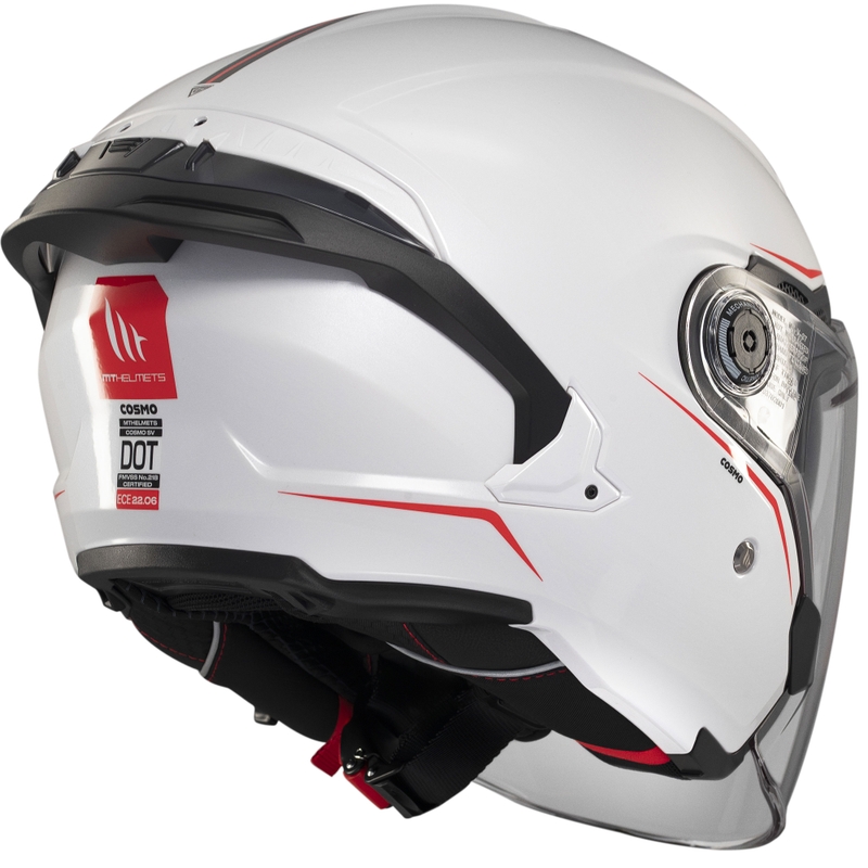 Kask otwarty MT Cosmo SV biały błyszczący