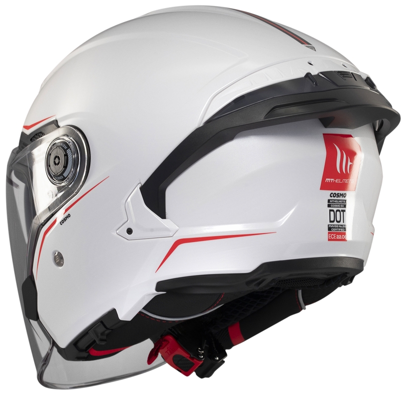 Kask otwarty MT Cosmo SV biały błyszczący