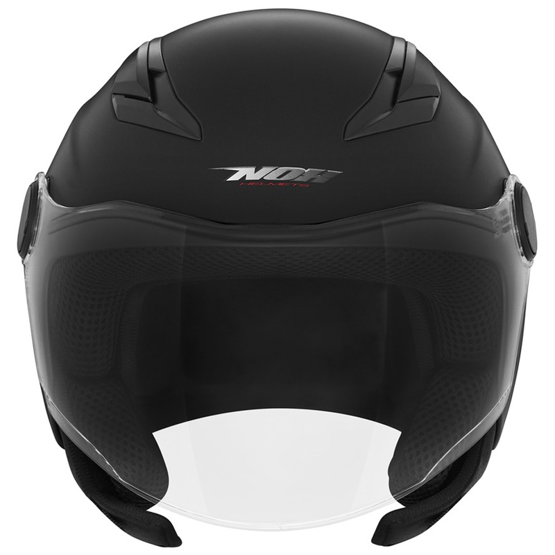 Kask motocyklowy otwarty dziecięcy NOX N710 matowy czarny
