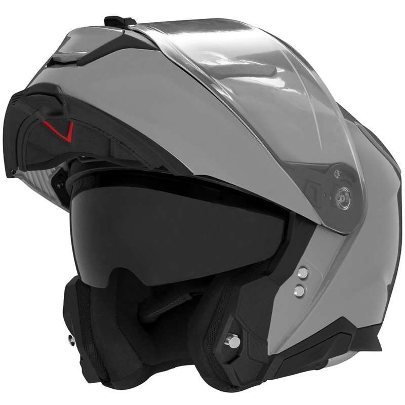Kask motocyklowy z klapką NOX N967 szary