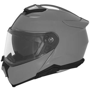 Kask motocyklowy typu flip-up NOX N967 szary