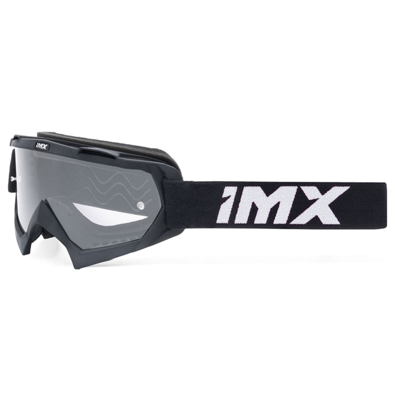 Gogle motocrossowe iMX Mud czarne z przezroczystym pleksiglasem