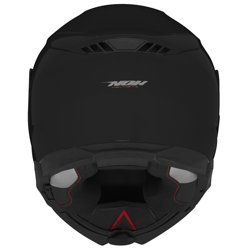 Kask motocyklowy z klapką NOX N967 czarny połysk