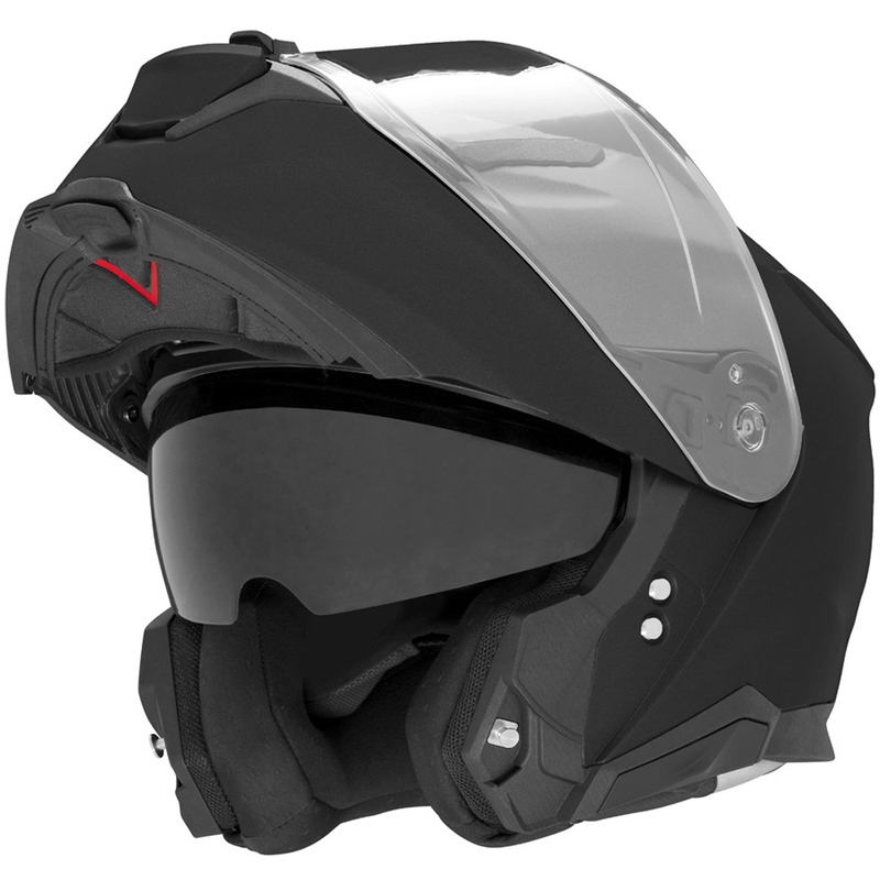 Kask motocyklowy z klapką NOX N967 matowo czarny