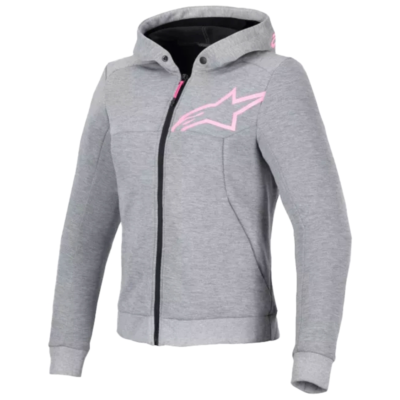 Kurtka motocyklowa damska Alpinestars Stella Chrome V2 Sport szaro-różowa