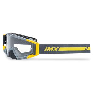 Gogle motocrossowe iMX Sand szaro-fluo żółte z irydowym pleksiglasem