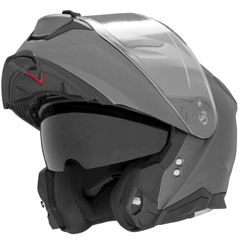 Kask motocyklowy typu flip-up NOX N967 tytanowy
