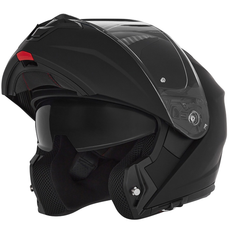 Kask motocyklowy typu flip-up NOX N968 matowy czarny