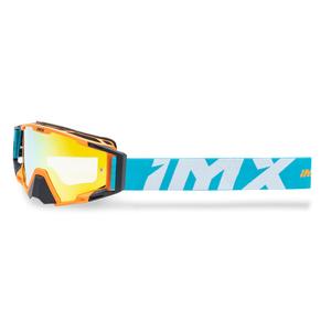 Gogle motocrossowe iMX Sand pomarańczowo-niebiesko-białe z pleksiglasem irydowym