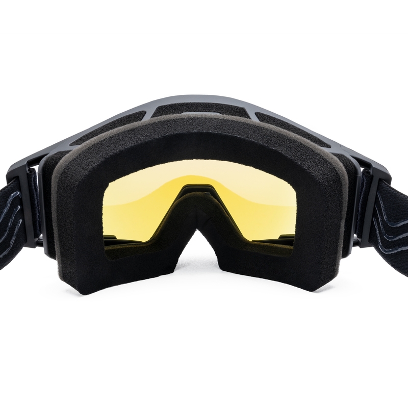 Gogle motocrossowe iMX Sand czarno-niebieskie z niebieskim irydowym pleksiglasem