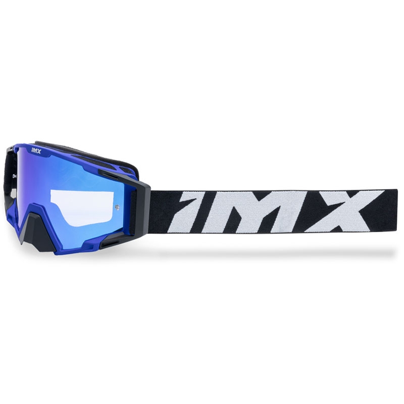 Gogle motocrossowe iMX Sand czarno-niebieskie z pleksiglasem irydowym