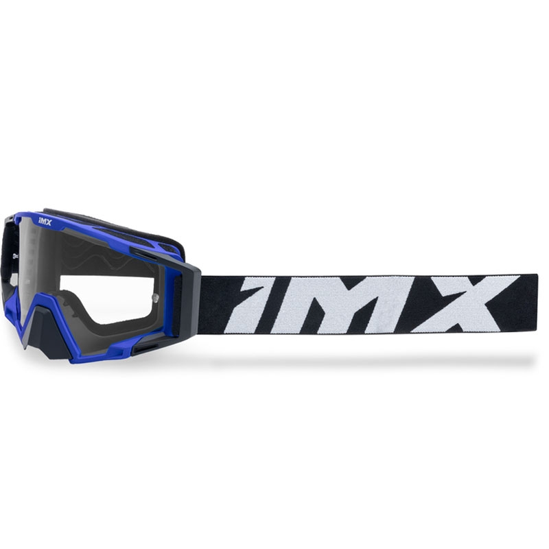 Gogle motocrossowe iMX Sand czarno-niebieskie z pleksiglasem irydowym