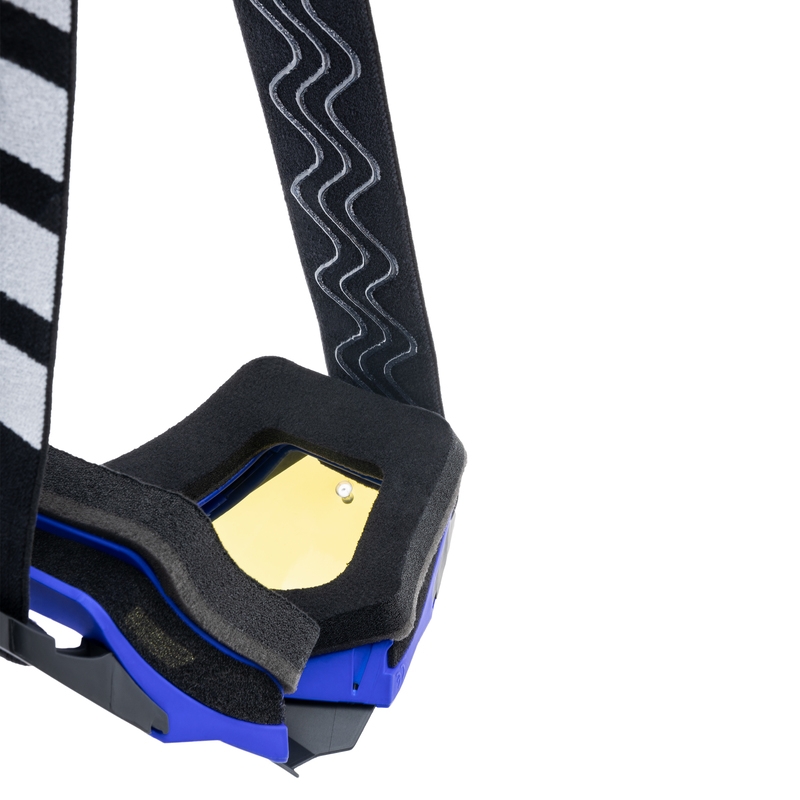 Gogle motocrossowe iMX Sand czarno-niebieskie z pleksiglasem irydowym