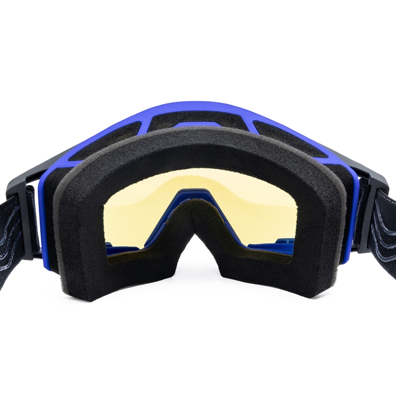 Gogle motocrossowe iMX Sand czarno-niebieskie z pleksiglasem irydowym