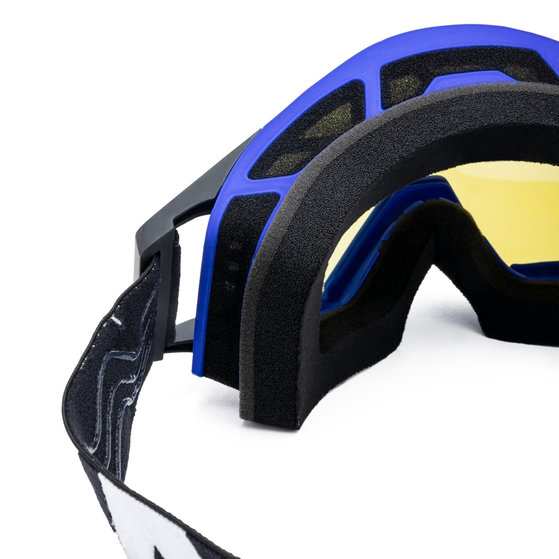 Gogle motocrossowe iMX Sand czarno-niebieskie z pleksiglasem irydowym