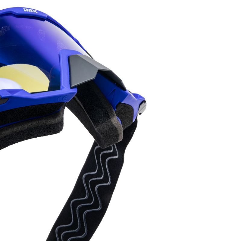 Gogle motocrossowe iMX Sand czarno-niebieskie z pleksiglasem irydowym