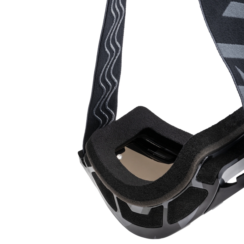 Gogle motocrossowe iMX Sand szaro-czarne z pleksiglasem irydowym