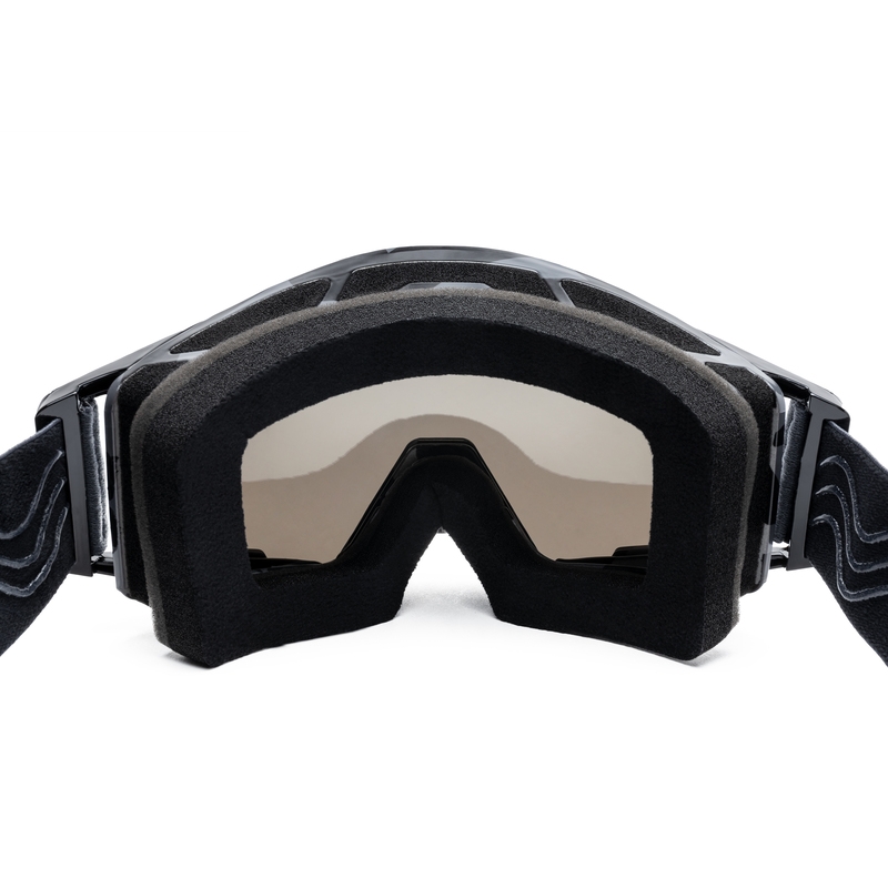 Gogle motocrossowe iMX Sand szaro-czarne z pleksiglasem irydowym