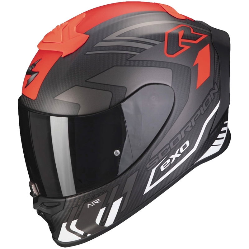 Kask integralny Scorpion EXO-R1 EVO Carbon Air Supra czarno-srebrno-czerwony