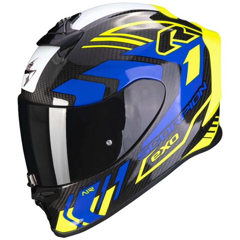 Kask integralny Scorpion EXO-R1 EVO Carbon Air Supra czarno-fluo żółto-niebieski
