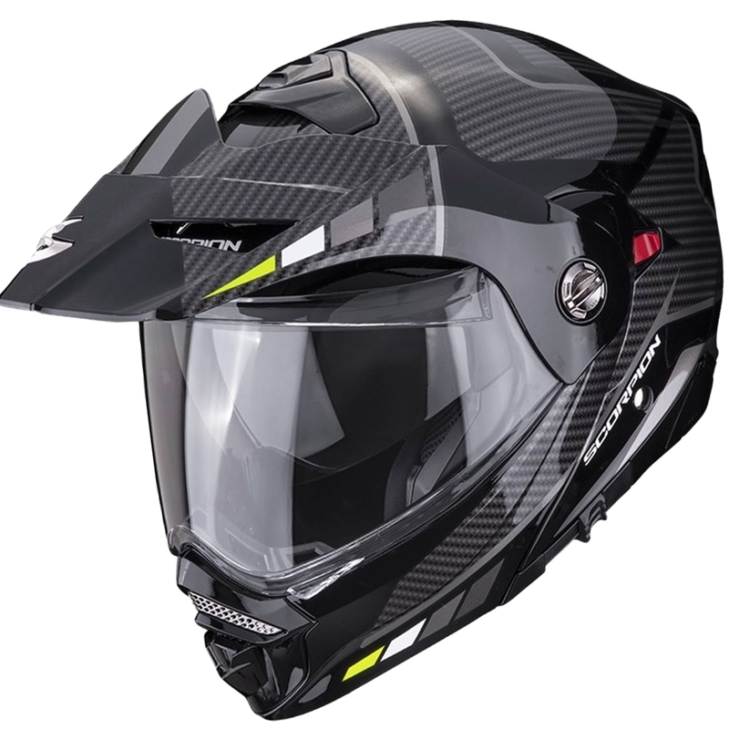 Kask motocyklowy SCORPION ADX-2 CAMINO czarno-srebrno-fluo żółty wyprzedaż