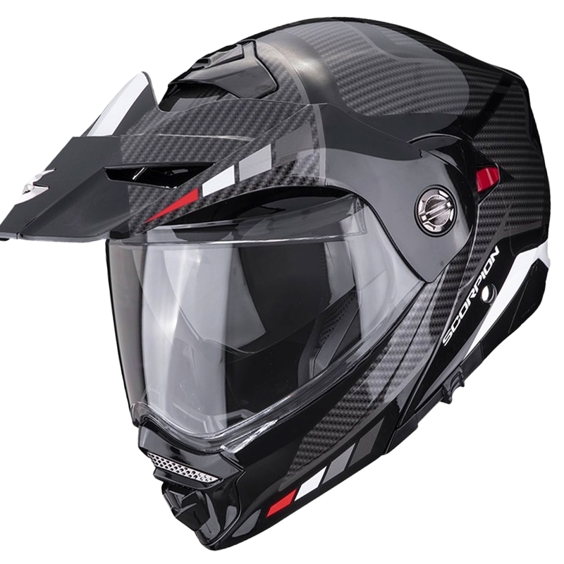 Kask motocyklowy SCORPION ADX-2 CAMINO czarno-srebrno-czerwony wyprzedaż