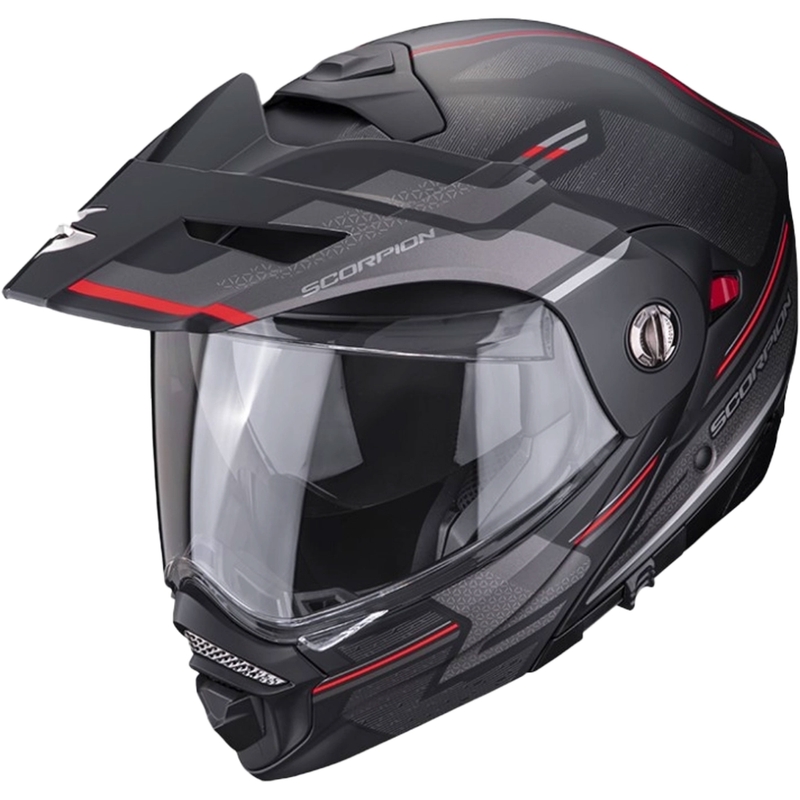 Kask motocyklowy SCORPION ADX-2 CARRERA matowy czarno-czerwony