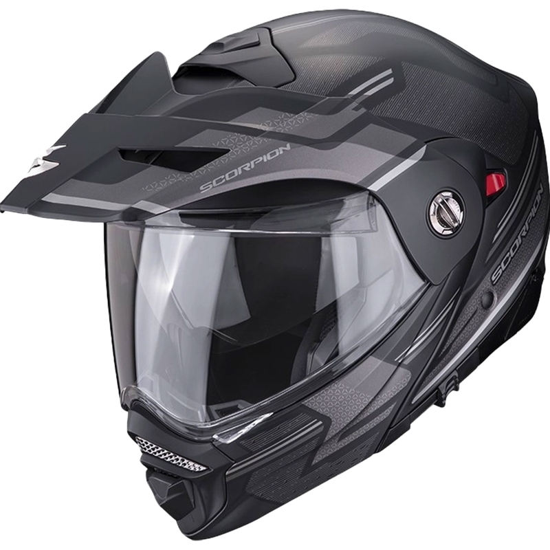 Kask motocyklowy SCORPION ADX-2 CARRERA matowy czarno-srebrny