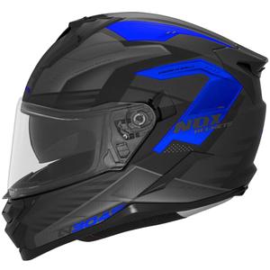 Kask motocyklowy integralny NOX N304S CARVER matowy czarno-niebieski
