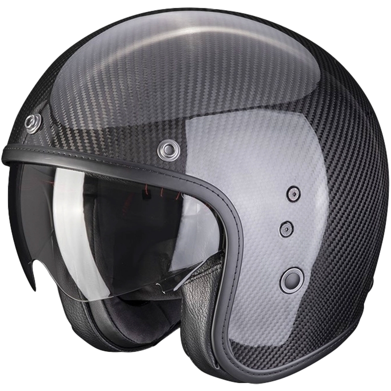 Kask otwarty Scorpion Belfast Evo Carbon Black