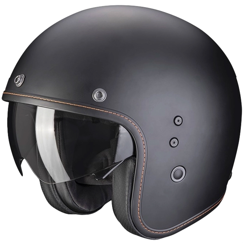 Kask otwarty SCORPION BELFAST EVO Solid czarny matowy