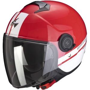 Kask motocyklowy SCORPION EXO-CITY STRADA czerwono-biały