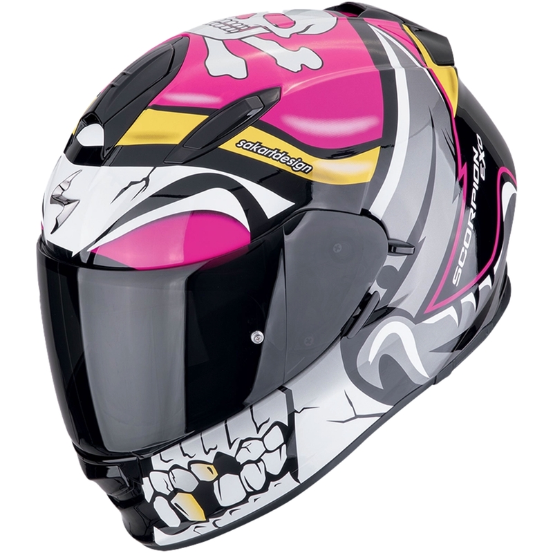 Kask motocyklowy integralny Scorpion EXO-491 PIRATE różowy